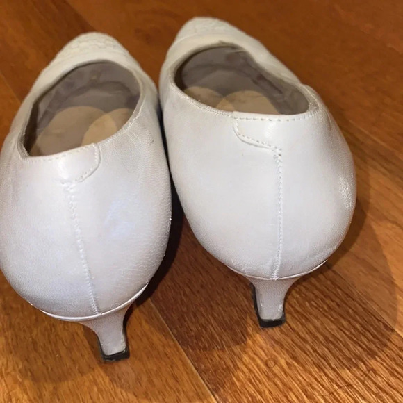 Alberta Cellini Vintage Kitten heels shoes Sz 5.5 - Picture 5 of 11